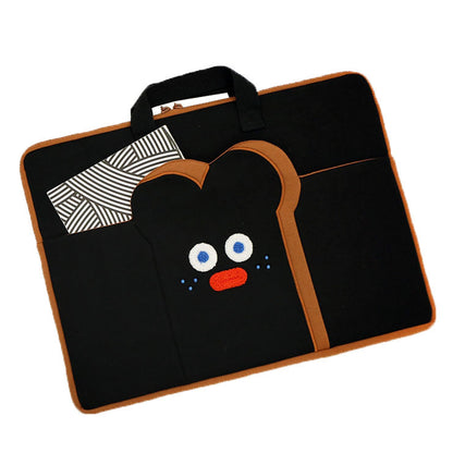 Square Laptop Briefcases Cute Character 15"17" Sleeves Handbags Purses