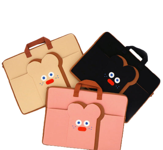 Square Laptop Briefcases Cute Character 15"17" Sleeves Handbags Purses