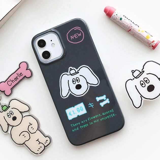 Charlie Cute Cellphone Cases Griptok Stands SET for iPhone 12 series