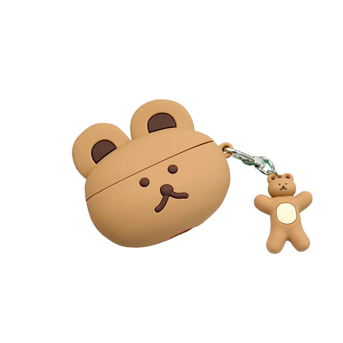 Cute Bear Characters Airpod3 Cases Headset Headphone Accessories Silicone Keyring Accessory Protect Apple Charger