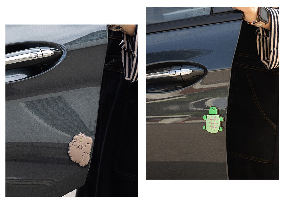 4 Pieces Cute Characters Door Guard Bumper Stickers Vehicle decals Pop