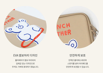 Hola Bear Character 11"Inch IPad Laptop Pouch Sleeves Protective Cover