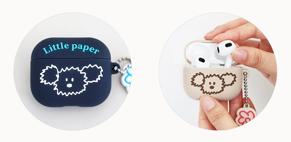 Little Peper Cute Dogs Characters Airpod3 Cases Headset Headphone Accessories Silicone Keyring Accessory Protect Apple Charger