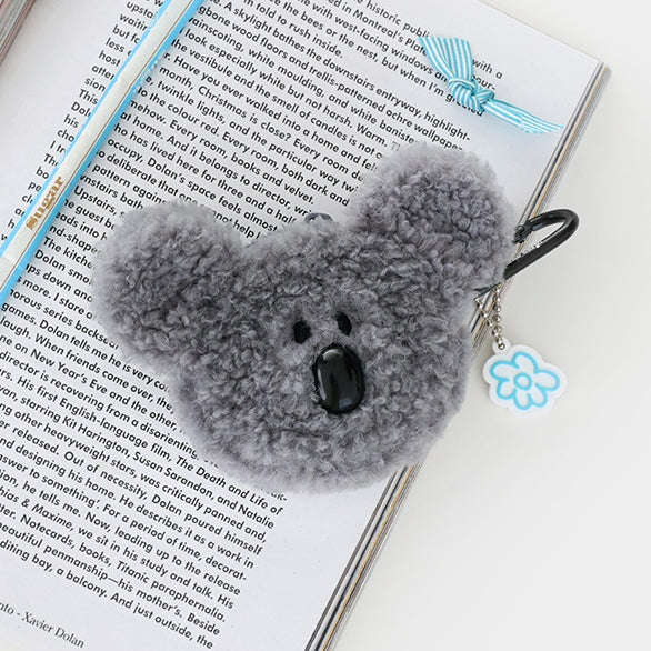 Shearling Fur Little Paper Airpods/Pro Pouches Bags Cute Purses Bags Animal Carrying Keyring