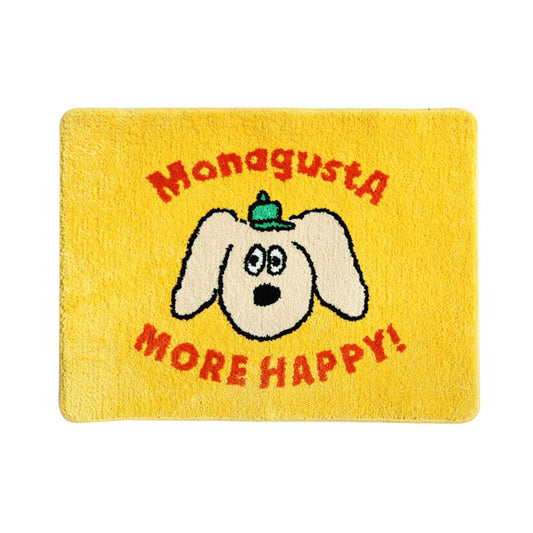 Large Big Yellow Square Cute Animal Dogs Charlie Characters Floor Mats Rugs Bathroom Home Decor Bedroom Door Foot Pads Soft Anti-slip Gifts