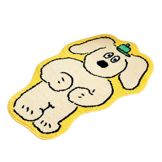 Yellow Cute Animal Dogs Charlie Characters Floor Mats Rugs Bathroom Home Decor Bedroom Door Foot Pads Soft Anti-slip Gifts