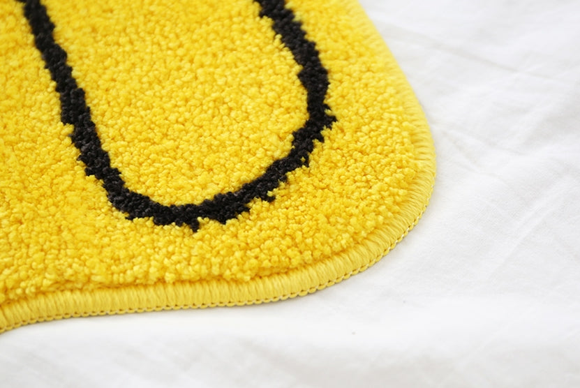 Yellow Cute Character Bathroom Floor Foot Rugs Mats Home Bed Door Pads