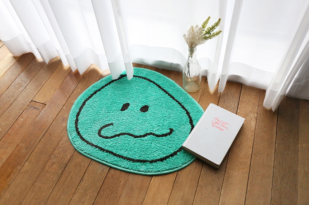 Green Cute Characters Bathroom Floor Foot Rugs Mats Home Bed Door Pads
