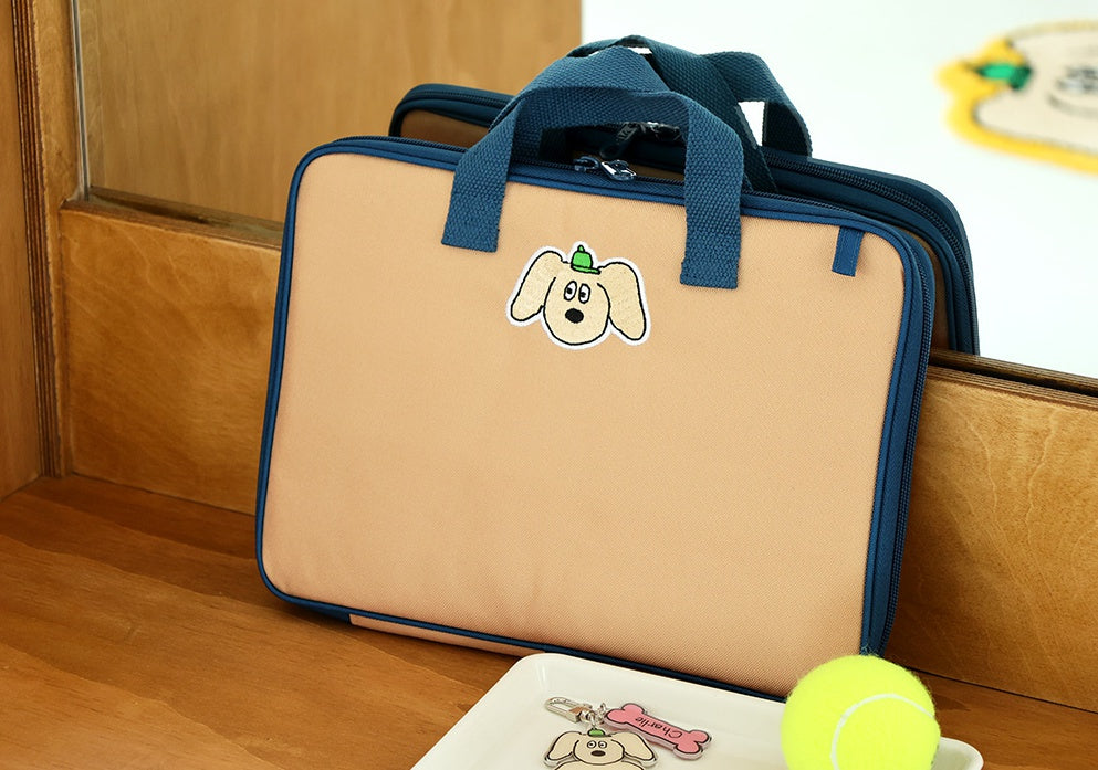 Cute Animal Characters 11"iPad  Laptop Sleeves Pouches Square Cases Covers Top Handle Purses Handbags Briefcases Protections