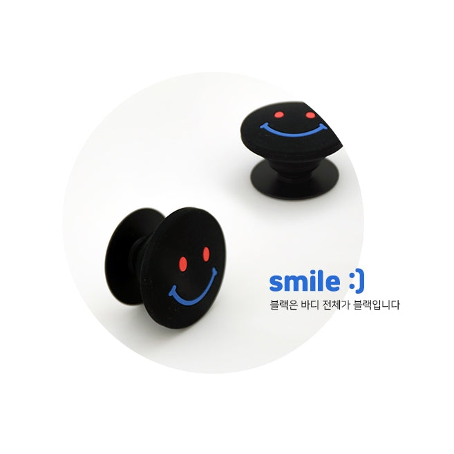 Smile Cute Griptok Cellphone Holder Stand Silicone Smart Accessories