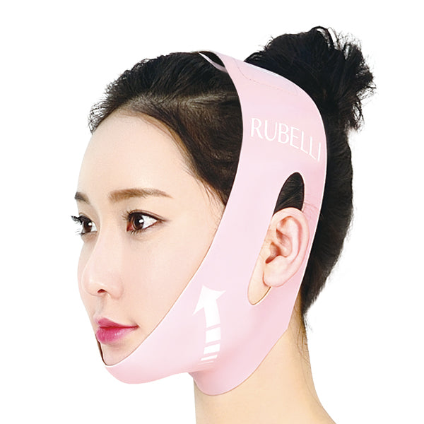 RUBELLI Beauty Face Premium 2-Step ChinCheek Care Pink Band Hot Mask