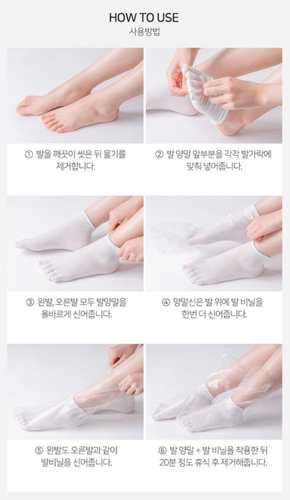 RUBELLI Toe Socks Foot Packs 3 Pairs Feet Care Moisture Moisturizing