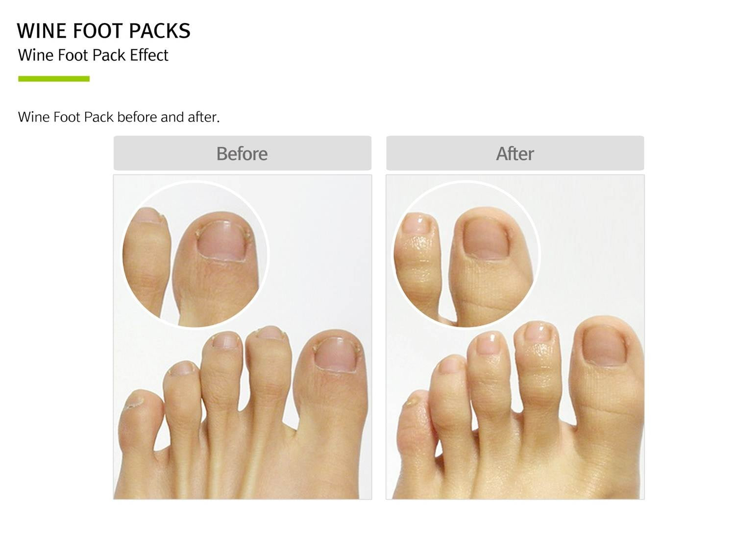 RUBELLI Wine Foot Packs 59gx4ea at home self foot care, Moisturizing