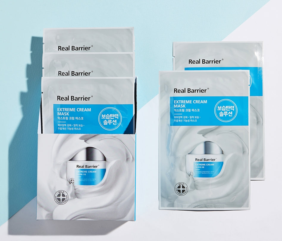 Real Barrier Extreme Cream Face Masks 10 Sheets Moisturizing for Dry Skin