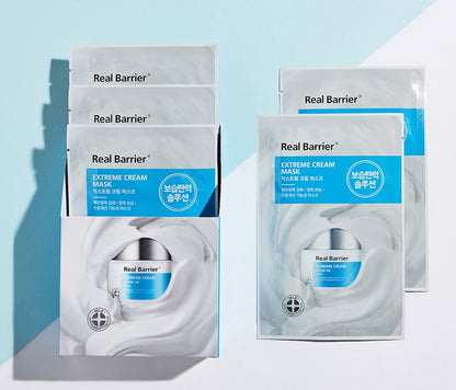 Real Barrier Extreme Cream Face Masks 10 Sheets Moisturizing for Dry Skin