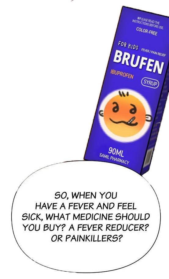 Samil Brufen Syrups 90ml Kids Children Adults Painkiller Relief Antipyretic Cold Fever Health Supplements Foods