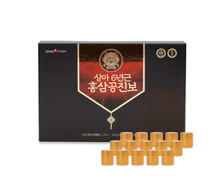 SANGA 6 Year Red Ginseng Gongjinbo 30 Pills Health Supplements Immunity Fatigue Hongsam Gifts Antioxidants