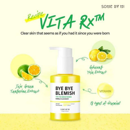 SOME BY MI BYE BYE BLEMISH VITA TOX BRIGHTENING BUBBLE CLEANSER 120g