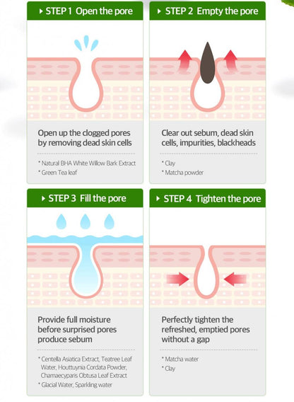 SOME BY MI Super Matcha Pore Clean Clay Mask 100g Pore Care tightening