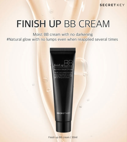 SECRET KEY Finish Up BB Creams 30ml Makeup Base Skin Tone Brightening rough moisturizing flawless