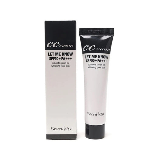 Secret Key Let Me Know CC Cream 30ml Sunscreen Foundation Makeups Base