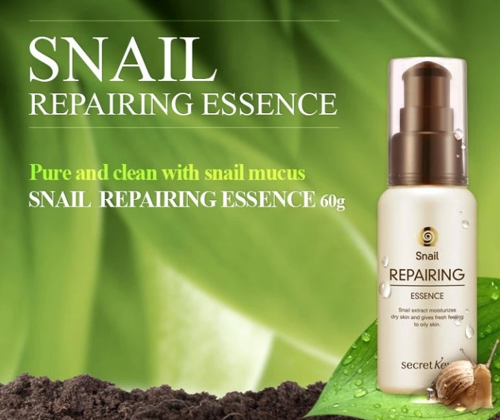 SECRET KEY SNAIL REPAIRING ESSENCE 60ml Korean Skincare Womens Facial