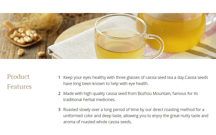 Sempio Cassia Seed Tea Organic Whole Roasted Grain 1kg Eye Care Health