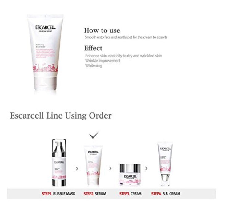 SKINAZ ESCARCELL The 24H Repair Serums 120ml Whitening Wrinkles Care