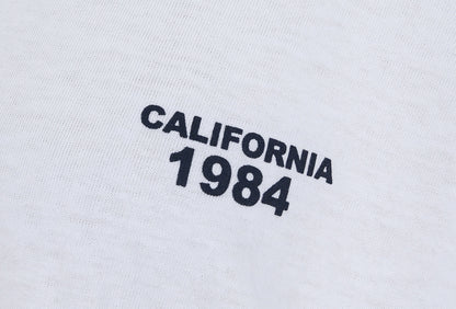 White California1984 Graphic Crewneck Tshirts Womens Short Sleeved