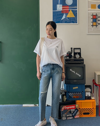 White California1984 Graphic Crewneck Tshirts Womens Short Sleeved