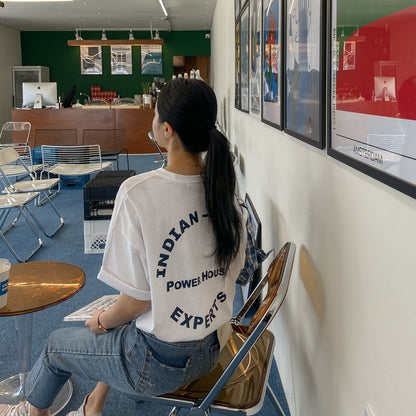 White California1984 Graphic Crewneck Tshirts Womens Short Sleeved