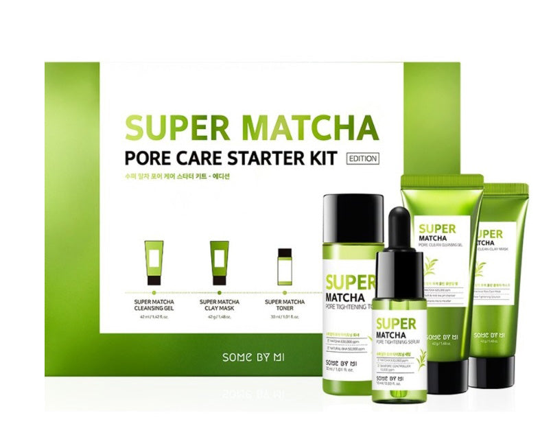 SOME BY MI Super Matcha Pore Care Starter Kit Pore Tightening Cosmetic