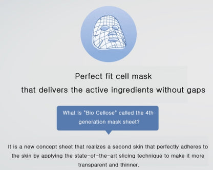 SNP Bird's Nest Aqua Fitting Cell Mask 10p Moisture Elastic wrinkles