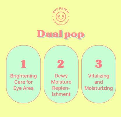 SNP Dual Pop Shine Eye Patch Skincare Elasticity Soothing Moisture Anti Wrinkles