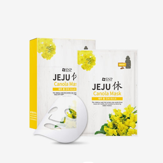 SNP Jeju Hyu Canola Mask 22mlx10sheets (Vitality) Korean Cosmetics Skin Care