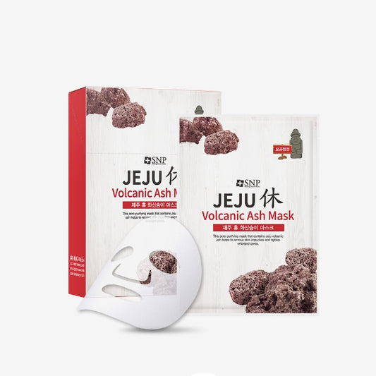 SNP Jeju Hyu Volcanic Ash Mask 22mlx10sheets (Pore purifier) Korean Cosmetics
