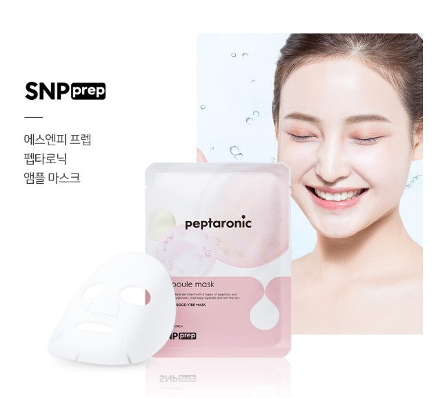 SNP PREP Peptaronic Ampoule Mask 10 Sheet Pack Korean Beauty