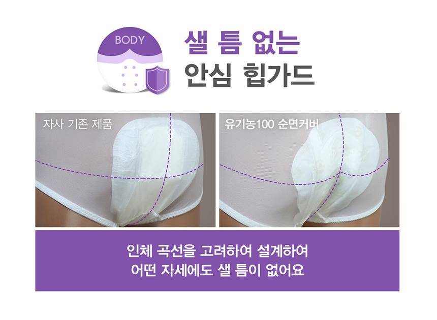 SOFY BODY FIT 330 Organic Pure cotton Sanitary Cover For Womens