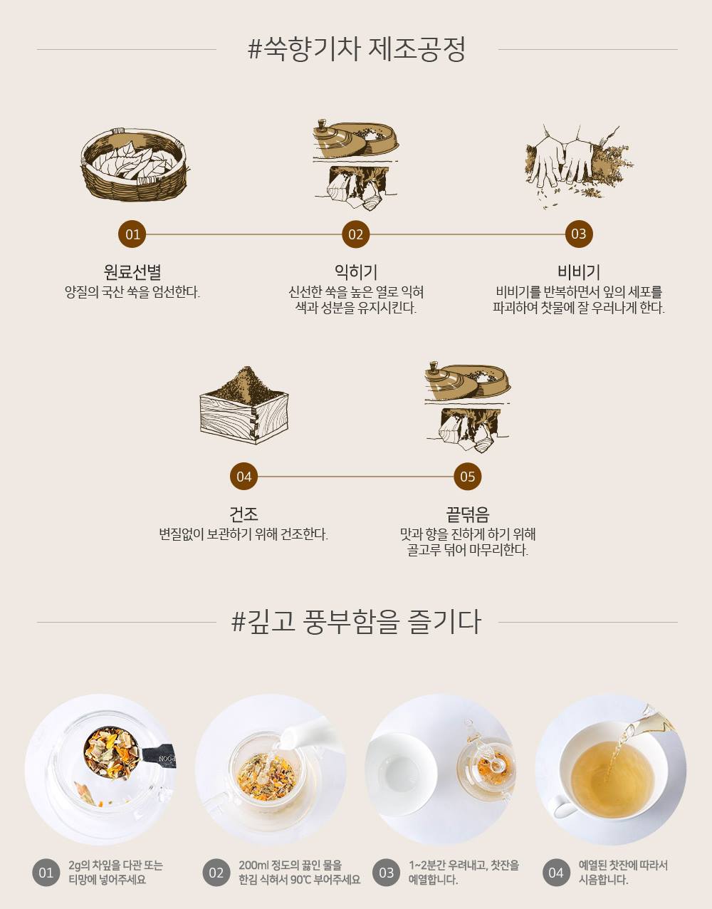 SSANGGYE Mugwort Tea 30g Korea health supplements herbal Foods