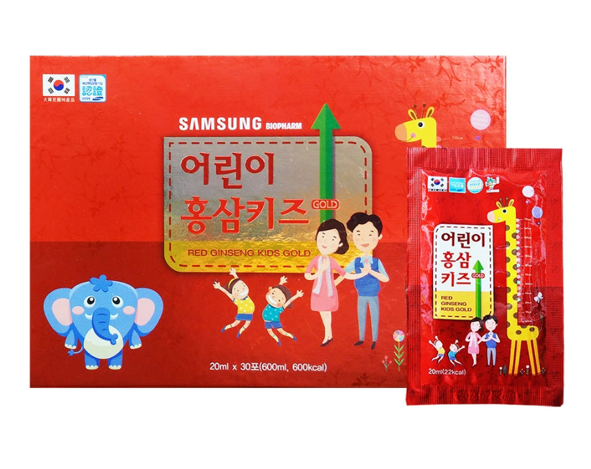 Red Ginseng Kids Gold 20ml 30 Pouches Health Supplement Drink Children