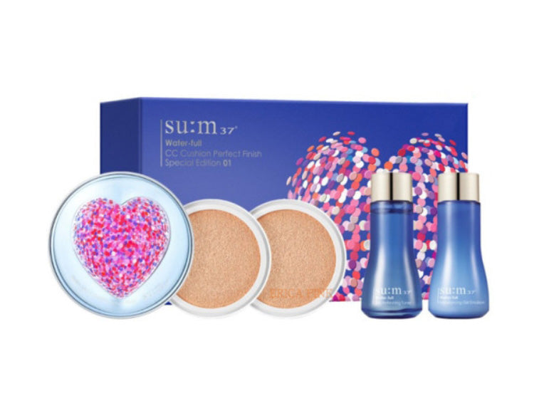 SUM37 Waterfull CC Cushion Perfect Finish Special Heart Edition Makeup