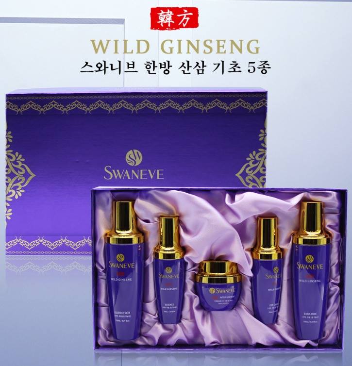 SWANEVE Wild Ginseng 5 Sets Anti aging natural moisturizing whitening