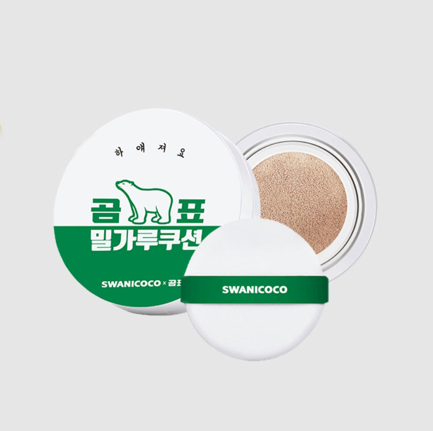 Swanicoco Gompyo Flour Cushion SPF40 PA+++ Natural Beige Makeup Base