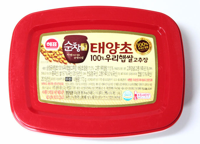 Red Pepper Paste 170g Korean Chili Sauce Taeyangcho Gochujang Foods