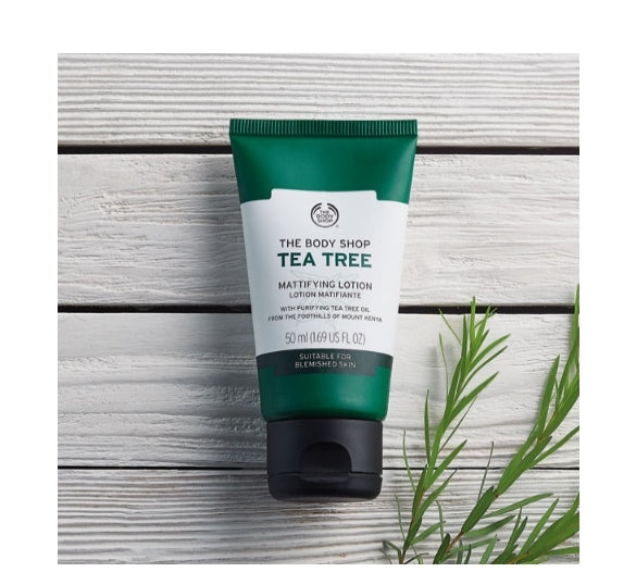 THE BODY SHOP TEA TREE MATTIFYING LOTION 50ML Skin Care Cosmetics