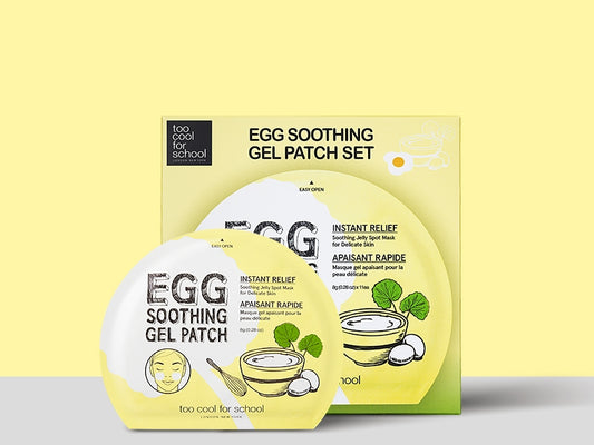 too cool for school EGG SOOTHING GEL PATCH SET Korean Skincare Womens