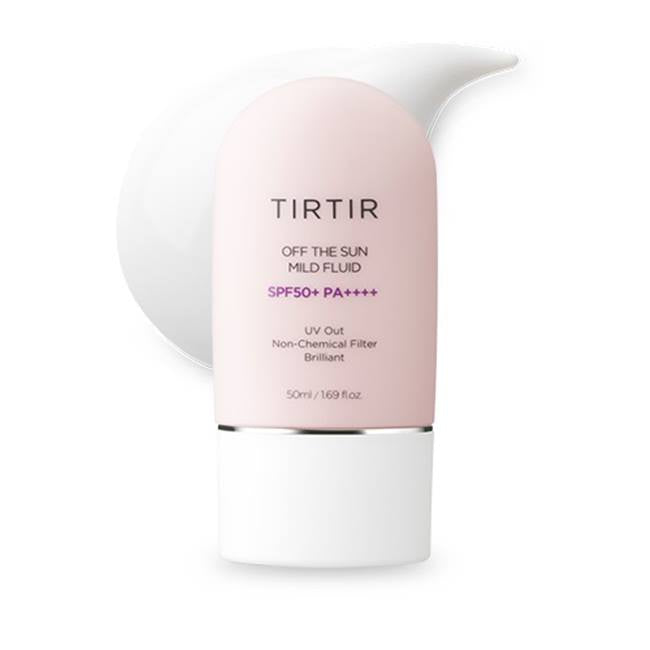 TIRTIR Off the Sun Mild Fluid 1.69 fl.oz SPF50+ PA++++ watery texture