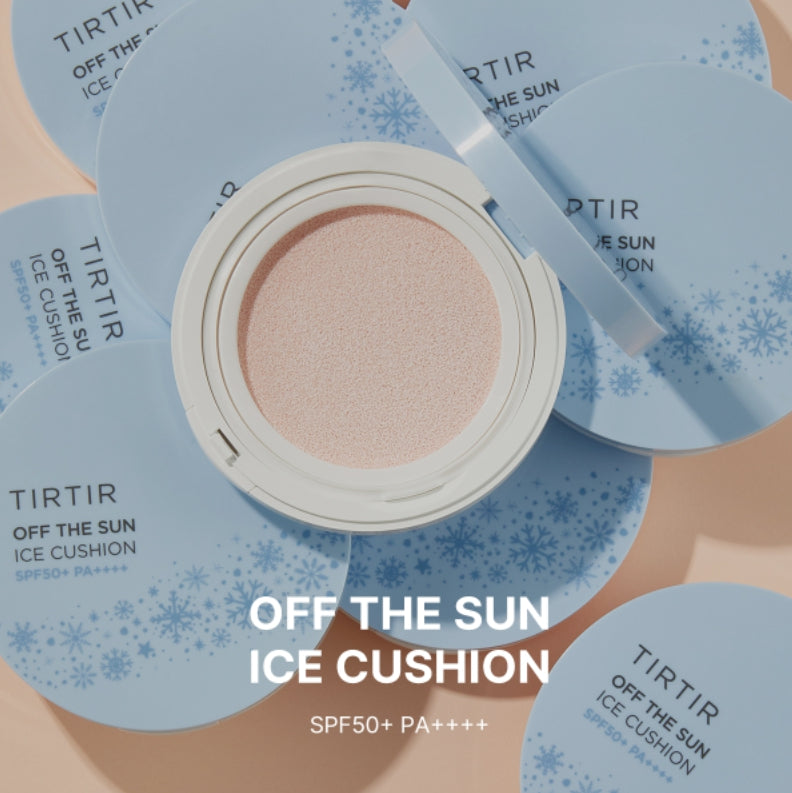 TIRTIR Off The Sun Ice Cushion SPF50+ PA++++ 25g UV Block Protection Facial Sunscreens Skincare Tone up