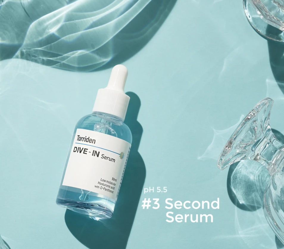 Torriden Dive-In Serum 50ml Sensitive Skincare Glow Moisture Hyaluronic Acid Moisturizing
