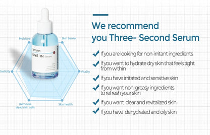 Torriden Dive-In Serum 50ml Sensitive Skincare Glow Moisture Hyaluronic Acid Moisturizing